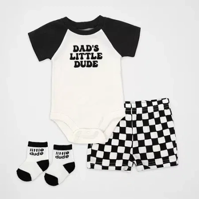 Baby Essentials Baby Boys 3-pc. Short Set In Multi