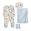 Baby Essentials Baby Boys 4-pc. Baby Clothing Set In Gray