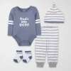 Baby Essentials Baby Boys 4-pc. Pant Set In Blue