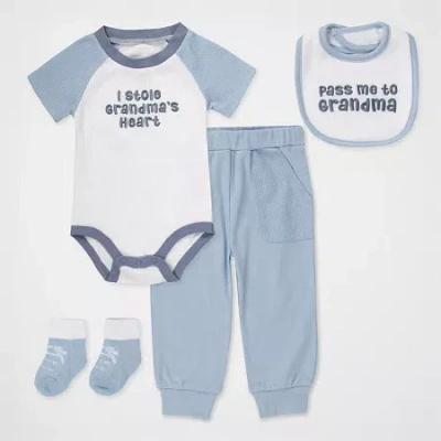 Baby Essentials Baby Boys 4-pc. Pant Set In Blue