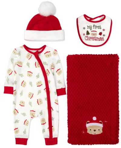 Baby Essentials Baby Boys 4-piece Christmas Bear Set In Multi