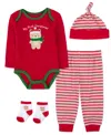 Baby Essentials Baby Boys 4-piece My First Christmas Set In Multi