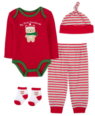 Baby Essentials Baby Boys 4-piece My First Christmas Set In Multi