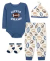 Baby Essentials Baby Boys 4-pc. Baby Clothing Set In Blue