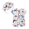Baby Essentials Baby Boys Short Sleeve 2-pc. Romper In Multi