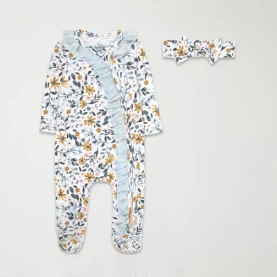 Baby Essentials Baby Girls 2-pc. Sleep And Play In Blue