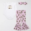 Baby Essentials Baby Girls 3-pc. Baby Clothing Set In Multi