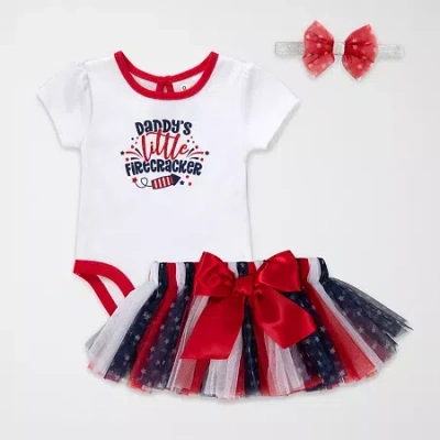 Baby Essentials Baby Girls 3-pc. Skirt Set In Multi