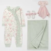 Baby Essentials Baby Girls 4-pc. Baby Clothing Set In Multi