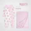 Baby Essentials Baby Girls 4-pc. Baby Clothing Set In Pink
