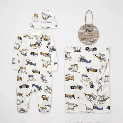 Baby Essentials Boys 4-pc. Baby Clothing Set In White