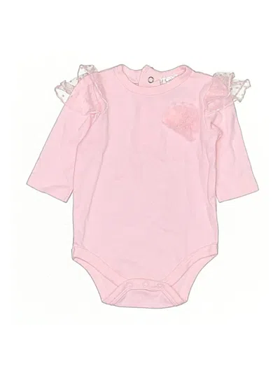 Pre-owned Baby Essentials Babies' Long Sleeve Onesie In Pink