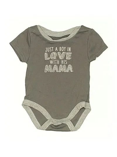 Pre-owned Baby Essentials Babies' Short Sleeve Onesie In Gray