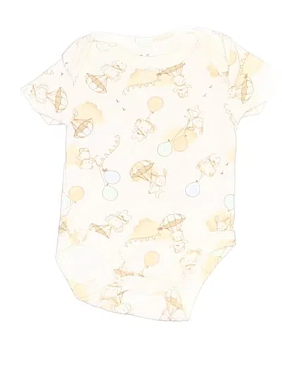 Pre-owned Baby Essentials Babies' Short Sleeve Onesie In Ivory