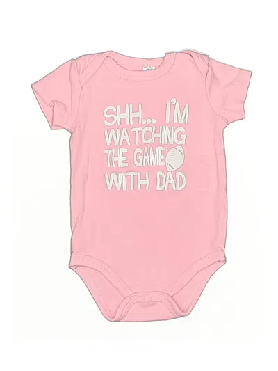 Pre-owned Baby Essentials Babies' Short Sleeve Onesie In Pink