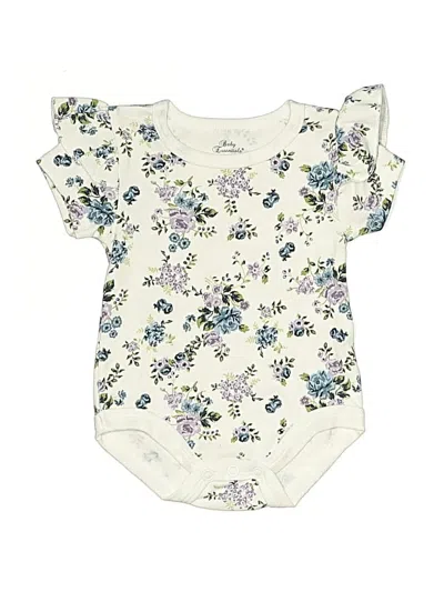 Pre-owned Baby Essentials Babies' Short Sleeve Onesie In White