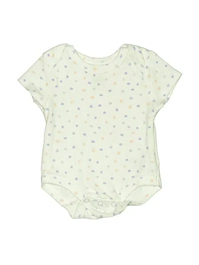 Pre-owned Baby Essentials Babies' Short Sleeve Onesie In White