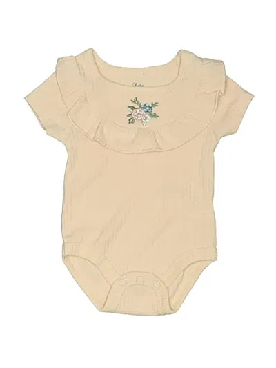 Pre-owned Baby Essentials Babies' Short Sleeve Onesie In White
