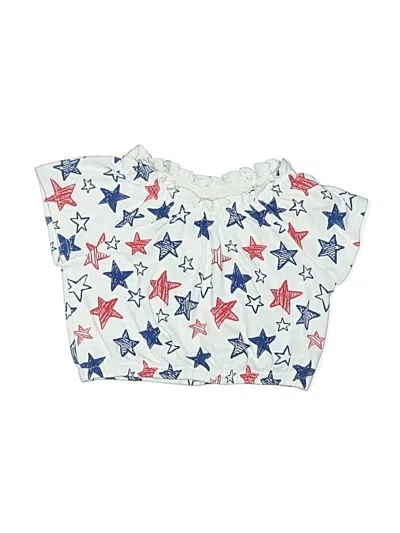 Pre-owned Baby Essentials Kids' Tube Top Blue Stars Pattern Ruffles Neckline Tops
