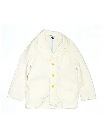 Pre-owned Baby Gap Kids' 3/4 Sleeve Top Ivory Tops