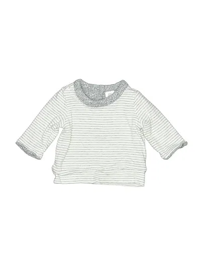 Pre-owned Baby Gap Babies' 3/4 Sleeve Top Silver Tops