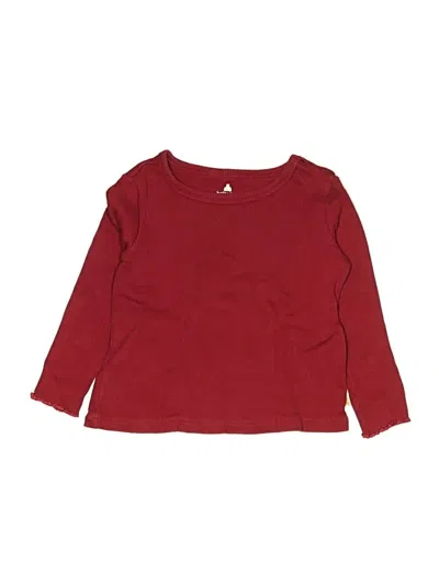 Pre-owned Baby Gap Kids' 3/4 Sleeve T-shirt In Burgundy