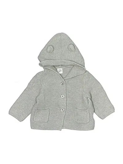 Pre-owned Baby Gap Babies' Cardigan Sweater In Gray