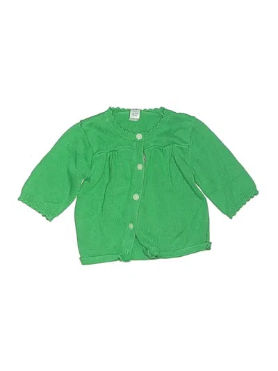 Pre-owned Baby Gap Kids' Cardigan Sweater In Green