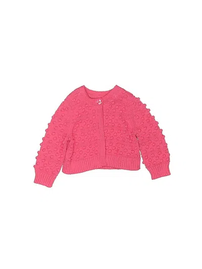Pre-owned Baby Gap Babies' Cardigan Sweater In Pink
