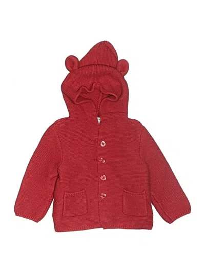 Pre-owned Baby Gap Kids' Cardigan Sweater In Red