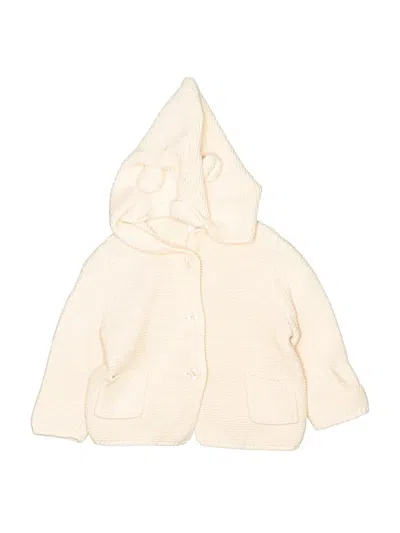 Pre-owned Baby Gap Babies' Cardigan Sweater In White