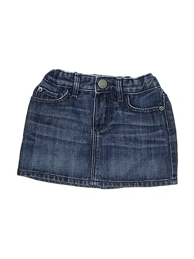 Pre-owned Baby Gap Kids' Denim Skirt In Blue