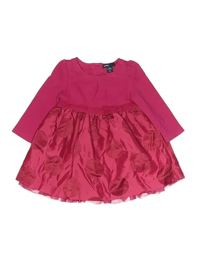 Pre-owned Baby Gap Kids' Dress In Burgundy