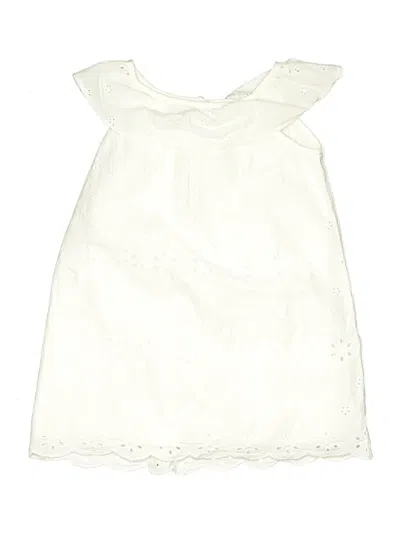 Pre-owned Baby Gap Kids' Dress In White