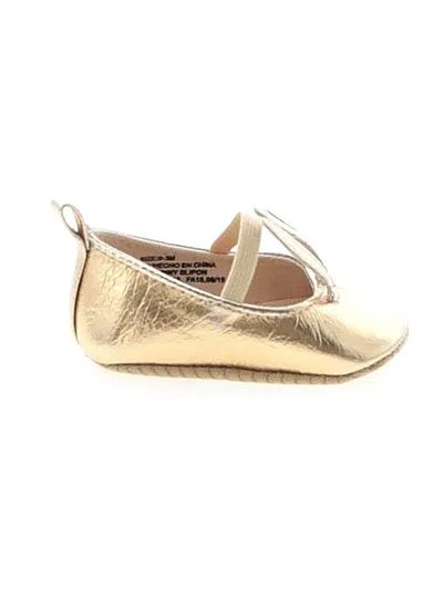 Pre-owned Baby Gap Babies' Flats In Gold