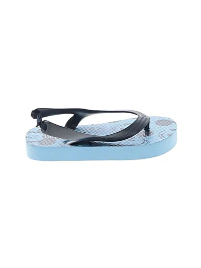 Pre-owned Baby Gap Kids' Flip Flops In Blue