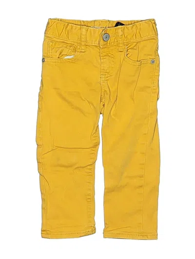 Pre-owned Baby Gap Kids' Jeans In Yellow