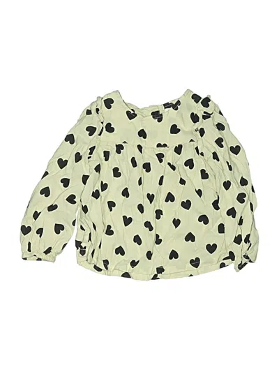 Pre-owned Baby Gap Kids' Long Sleeve Blouse In Green
