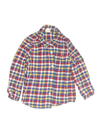 Pre-owned Baby Gap Kids' Long Sleeve Button Down Shirt In Blue