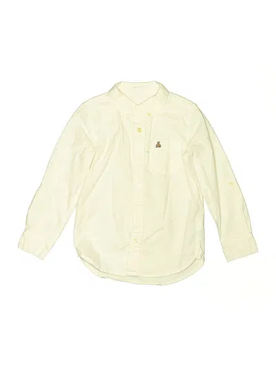 Pre-owned Baby Gap Kids' Long Sleeve Button Down Shirt In Yellow