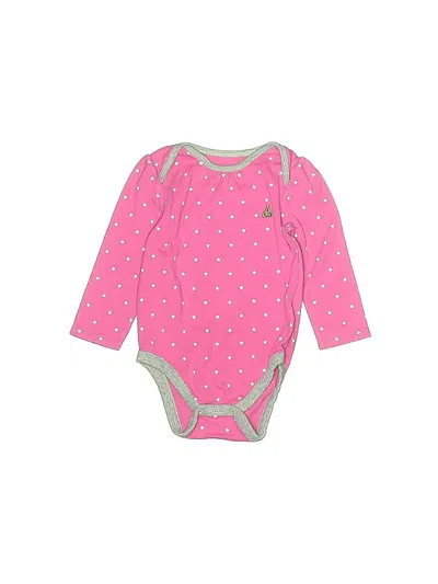 Pre-owned Baby Gap Babies' Long Sleeve Onesie In Pink