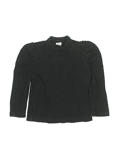 Pre-owned Baby Gap Kids' Long Sleeve Polo In Black