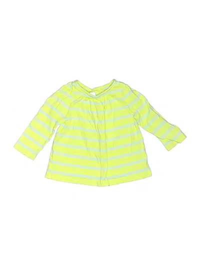 Pre-owned Baby Gap Babies' Long Sleeve Polo Shirt In Green