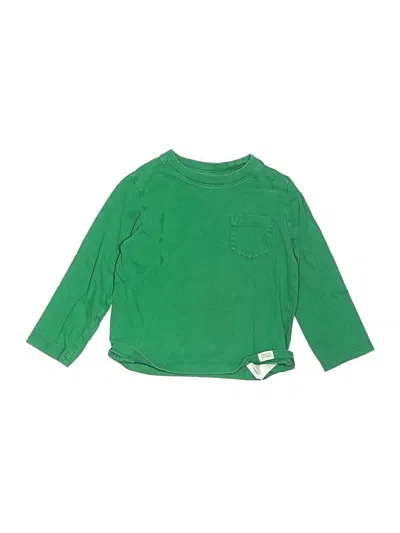 Pre-owned Baby Gap Kids' Long Sleeve T-shirt In Green