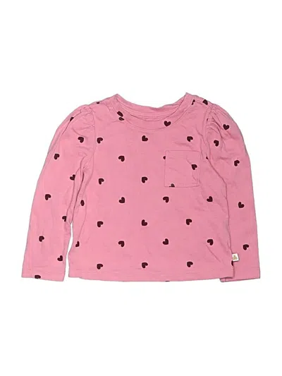 Pre-owned Baby Gap Kids' Long Sleeve T-shirt In Pink