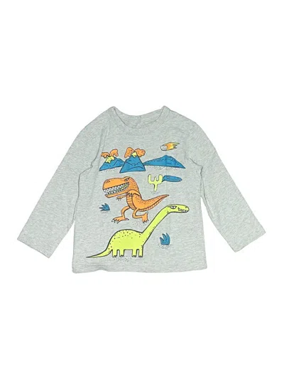Pre-owned Baby Gap Kids' Long Sleeve T-shirt In Silver