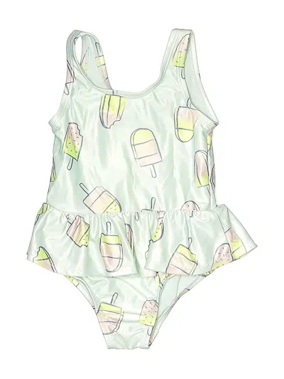 Pre-owned Baby Gap Kids' One Piece Swimsuit In Green
