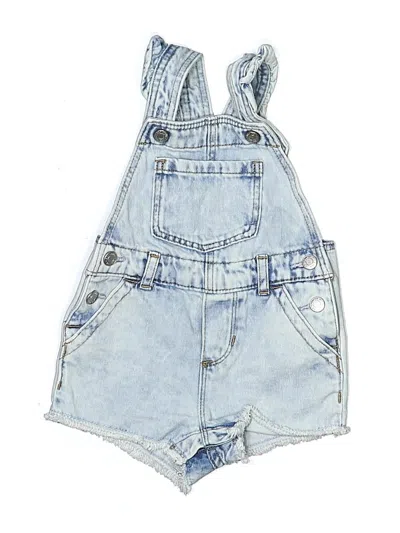 Pre-owned Baby Gap Kids' Overall Shorts In Blue