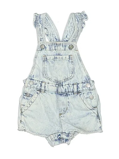 Pre-owned Baby Gap Kids' Overall Shorts In Blue
