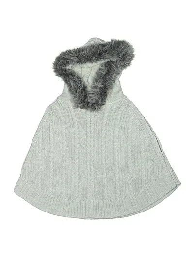 Pre-owned Baby Gap Kids' Poncho In Silver